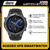 Nuovo Ciberer DM56 GPS Smart Watch 1.43''HD AMOLED Display Multi GNSS Bussola, Barometro e Altimetro 5 ATM Chiamate vocali Smartwatch