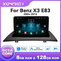 1280*720P IPS 8Core Android14 Lettore multimediale per auto per BMW X3 E83 2004-2012 Wireless CarPlay Android Radio Auto GPS 4G Wifi DSP