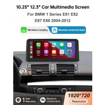 Road Top Wireless CarPlay Android Auto Car Multimedia Display For BMW 1 Series E81 E82 E87 E88 CCC CIC System Linux Touch Screen