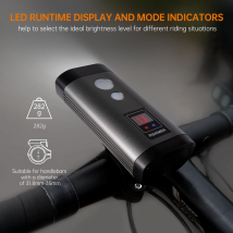 RAVEMEN PR2000 Bike Front Light Lamp Bicycle OLED Headlight Rechargeable Wireless Remote Road Mountain Riding IPX8 Waterproof