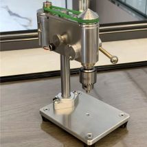 220V Micro Tischbohrmaschine 0,4-4mm Mini Bohrmaschine Präzisionsuhr Reparaturwerkzeug Tischbohrmaschine mit geschwindigkeitsverstellbarem Netzteil