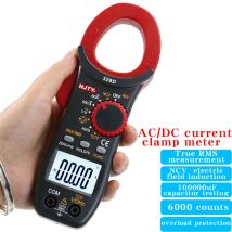 NJTY 328D AC/DC digitales Zangenmessgerät, hochpräzises Multimeter, Zangenamperemeter, Temperaturkapazität, Zangenmessgerät