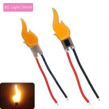 Neue DC5V LED Kerze Flamme Filament Perle 1800-2000K 20mA Mit schweißen draht Retro Glühbirne Lichtquelle zubehör DIY