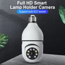 Smart Home 2.4G E27 Lampadina Wifi Telecamera di sorveglianza HD Sicurezza notturna Video sorveglianza Supprt Audio bidirezionale Movimento mobile