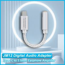 JCALLY JM12 Adattatore audio digitale Convertitore da tipo C a 3,5 mm Audio HIFI DAC Chip Amplificatore per cuffie per cavo adattatore per PC telefonico