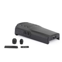 Copertura anteriore dell'alloggiamento del walkie nero + manopola del canale del volume adatta per DP200D DP1400 DEP450 XIR P3688 Radio bidirezionale