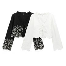 TRAFSHE Elegante neue Mäntel und Jacken, bestickte Mäntel für Damen, lange Ärmel, Schnürjacke, Damenbekleidung 1268146