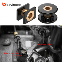 BEVINSEE Billet Solid Schaltbuchsen-Kit für VW MK6 MK7 Golf GTI 2.0T für Passat für Audi A3, 6-Gang Schaltgetriebe MQ350