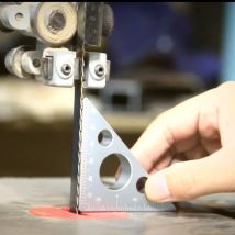 Aluminiowa linijka kątowa Linijka do obróbki drewna Linijka trójkątna Wagi Maszynista Stolarz Kwadratowe narzędzia do pomiaru wysokości Miernik