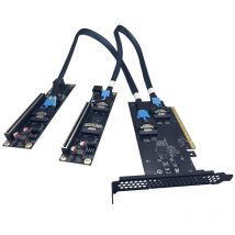 Diskrete GPU-Grafikkarte U.2 SSD-Erweiterungsadapter Grundplatte PCI Express 4.0 X16 auf SlimSAS SFF-8654 8i Konverter-Riser-Kabel