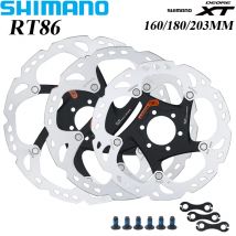 SHIMANO XT SM-RT86 Brake Disc Rotor Ice Technology Brake Disc 6 Bolt RT86 160mm 180mm 203mm For MTB Bike Accessories Disc Rotor