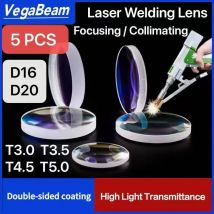 5 Stück D20x4.5 F150 F200 F600 Laser-Schweißfokussierlinse T3.0 T3.5 T4.5 T5.0 für SUP20S SUP21T SUP23S HW Schweißkollimationslinse