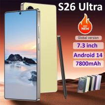 2026 NUEVO S26 Ultra Smartphone 7.3HD Versión Global Celulares 5G Tarjeta Dual Teléfono Celular Barato 7800mAh Android 14 Teléfonos Móviles