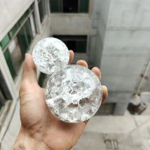 3/4/5 cm Eisrissige Kristallkugel für Rocky Mountain Fountain Dekorationen Fließendes Wasser Bonsai Glaskugeln Home Decor Ornamente