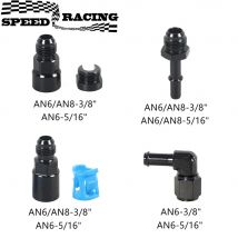 1PC Aluminium 6AN 8AN Stecker Auf 3/8 "5/16" Quick Disconnect Stecker Push On EFI Fitting Adapter Quick Connect
