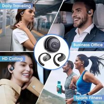 [AI Translator] OWS Drahtlose Kopfhörer Bluetooth Headset mit Mikrofone HiFi-Klangqualität Kopfhörer Smart Touch Sport Wasserdicht