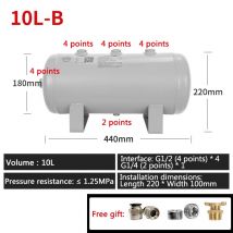 10l-b Lufttank kleiner horizontaler Luft speichert ank Druck behälter