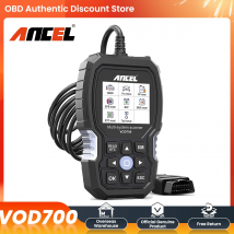 Scanner ANCEL VOD700 OBD2 adatto per auto Volvo Lettore di codici per auto per tutti i sistemi ABS Olio BMS EPB TPMS DPF Reset Strumento di scansione diagnostica