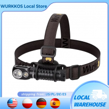 Wurkkos HD20 Lampada frontale ricaricabile 21700 Faro 2000lm Doppio LED LH351D XPL USB-C Carica inversa Coda magnetica Luce da campo da lavoro