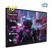 ZSUS 16 "2K Monitor portatile 100% sRGB 1600P IPS Schermo da viaggio Display per computer da gioco per Steam Deck Laptop Switch PS4 PS5 Xbox