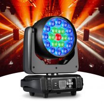 19x15W Fascio di luce a testa mobile 4IN1 RGBW LED Wash Zoom Luce da palco Effetto DMX per DJ Disco Party Concerto Matrimonio