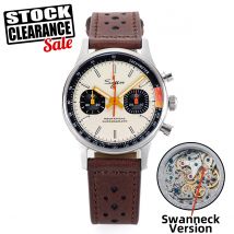 Sugess zegarek męski chronograf mechaniczne zegarki na rękę z mewą ST19 mechanizm Swanneck Pilot Sapphire Crystal Racing V2 nowość