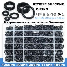 Gummi O Ring Öl Widerstand O-Ring Unterlegscheibe Dichtung Dichtungen Wasserdichtigkeit Sortiment Verschiedene Größen Mit Kunststoff Box Kit Set
