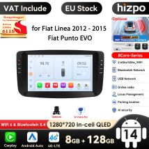 9 Zoll Carplay 4G 2 Din Android 14 Autoradio für Fiat Linea 2012–2015 Fiat Punto EVO Multimedia Video Player Navi GPS DSP WIFI