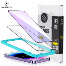 SmartDevil per iPhone 15 14 Vetro temperato a copertura totale per iPhone 15 Pro Max 14 Pro 13 12 mini 11 XR Protezione schermo HD