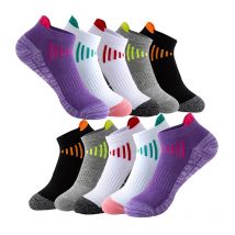 6 Paar Damen-Sport-Knöchelsocken aus Baumwolle, atmungsaktiv, sportlich, lässig, für den Außenbereich, Fitnessstudio, Basketball, Laufen, niedrig geschnittene Socken für Herren