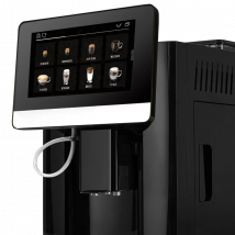 One Touch Bean To Cup 7 Inch 9 Language Automatic Espresso Coffee Maker Cappuccino Latte Hot Water Milk Coffee Built in Grinder