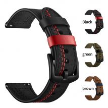 20mm 22mm Echtes Leder Armband Für Samsung Galaxy Uhr Aktive 2 46mm Armband Für Huawei GT 1/2 Uhr Zubehör