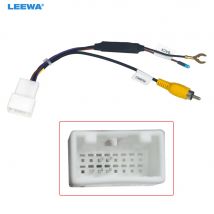 LEEWA 1pc Car Radio Audio Parking Rear Camera Video Plug Converter Cable For Hyundai KIA Parking Reverse Wire Adapter #CA7088