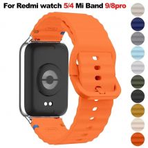 Silikonarmband für Redmi Watch 5/4 Band Armband Ersatz Atmungsaktives Handgelenk Sportband Correa für Mi Band 9/8pro Weicher Gürtel