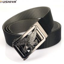 TUSHI Neue Taktische Gürtel für Männer Enge Dicke Nylon Casual Gürtel Legierung Ratsche Automatische Schnalle Golf EDC Outdoor Militär Gürtel Männlich