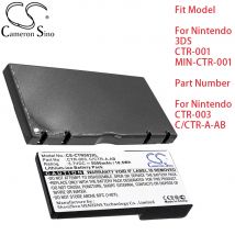 Batteria per console di gioco Cameron Sino per Nintendo 3DS CTR-001 MIN-CTR-001 CTR-003 C/CTR-A-AB 5000mAh