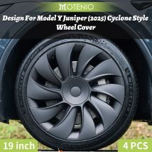 4PCS Copricerchi da 19 Pollici per Model Y Juniper 2025-2026 Auto Stile Turbina Performance Sostituzione Coprimozzo Copertura Cerchio Completo Accessori Liscia