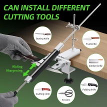 Neue Version Sy Tools S09 Messerschärfer mit Diamant-Schleifstein, Kunststoffbox-Version