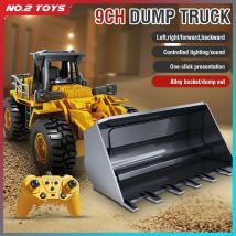 2,4G Legierung Fernbedienung Muldenkipper Bagger Bulldozer Engineering Fahrzeug 9 Kanäle RC Lkw Modell kinder Spielzeug Kinder geschenk