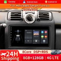 Android Radio For Mercedes Benz Smart Fortwo 451 2005 - 2015 Wireless Android Auto Carplay Car Multimedia Player 4G 2 Din