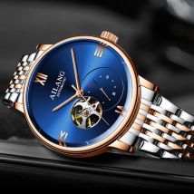AILANG  Fashion Luxury Tourbillon Watch Waterproof Stainless Steel Automatic Mechanical Watches Men's New Classic Wristwatch Men
