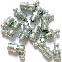 Fettanschlüsse, Fett-Zerk-Armaturen-Sortiment, hydraulische Fett-Zerks-Armaturen Standard mit M6 M10 M12 M13 M14 gerade