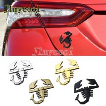 3D Metall Skorpion Auto Styling Chrom Zinklegierung selbstklebendes Emblem Abzeichen Aufkleber Aufkleber für Fiat Abarth 500 600 124 125 595 Egea