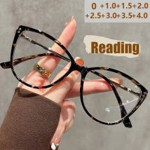 Ultra-light Fashion Cat-eye Glasses Frame For Women, Retro High-end Blue Light Blocking Trendy Reading Glasses 9216