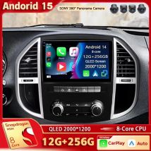 Android 15 Für Mercedes Benz Vito 3 W447 2014-2020 2K QLED Android Auto Radio Multimedia Video Player 4G Stereo CarPlay Kopf Einheit