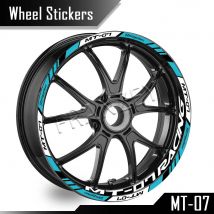 Accessori moto riflettenti Adesivo ruota Hub Decalcomanie Rim Stripe Tape Decorativo impermeabile per YAMAHA MT07 MT-07 mt 07