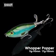 Kingdom Topwater Propeller Pencil Bait 90mm 11g 110mm 17g Popper Whopper Plopper Sztuczne Wobblery na Okonia Szczupaka Twarde Przynęty