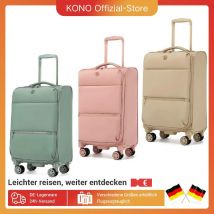Miss Lulu 59,5 x 36,5 x 25 cm leichter weicher Rollkoffer , getrenntem Nass-/Trockenfach, ideal für Kurztrips und Business