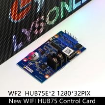 HD-WF2 Huidu Full Color Seven-Color Small LED Display WIFI Control Card Support P5 P8 P10 RGB Panel
