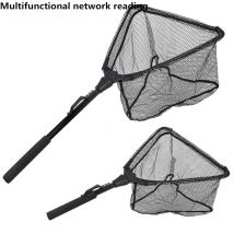 79,5 cm einteiliges dreieckiges Fischernetz, einziehbares und faltbares Zubehör für Outdoor-Angela us rüstung